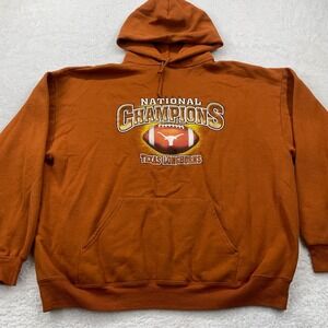 Texas Longhorns National Champions 2005 Red Oak Orange Hoodie Sweatshirt Mens